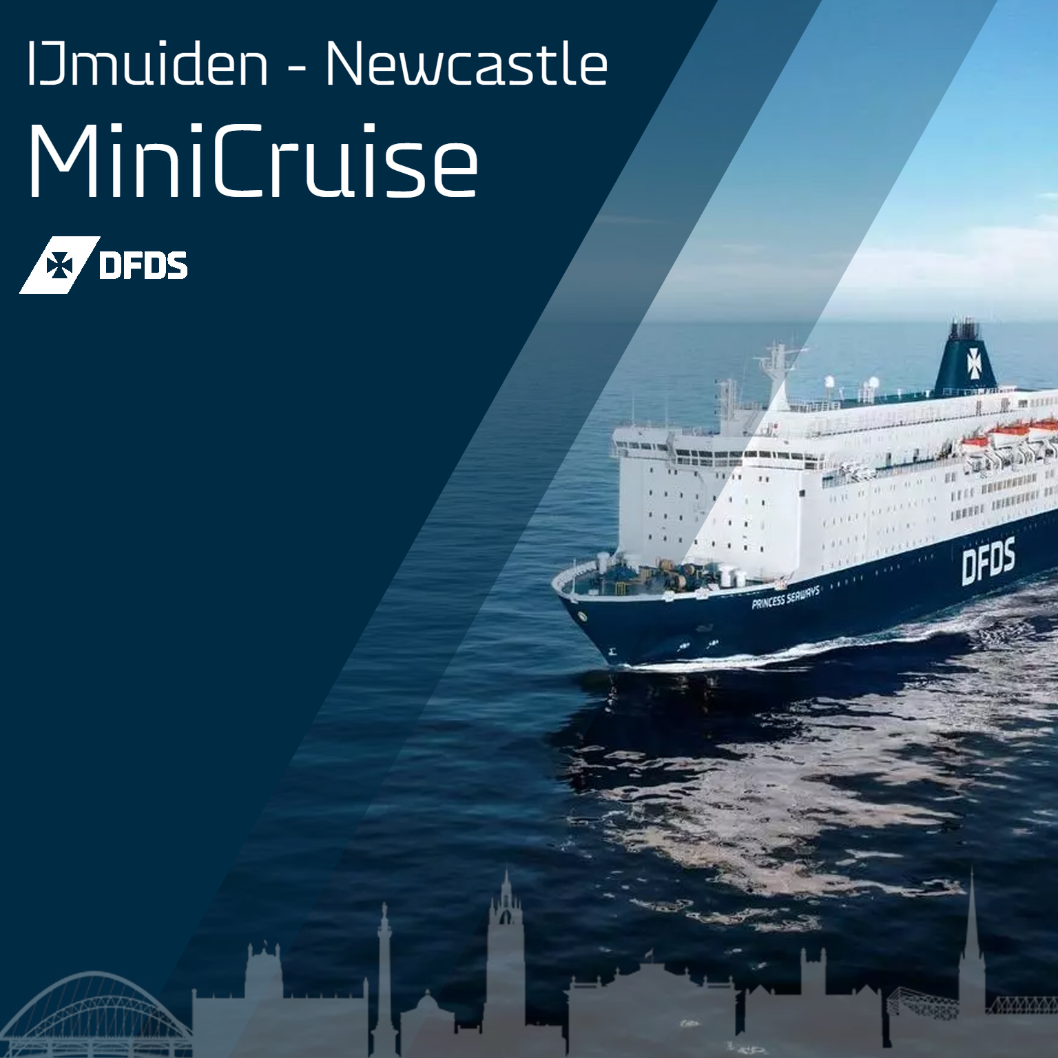 3 x DFDS MiniCruises naar Newcastle